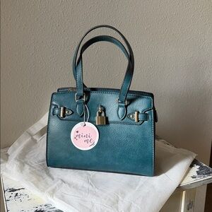 Mini Me Hunter Green Mini Top Handle Crossbody Bag with Dust Bag ~ NWT